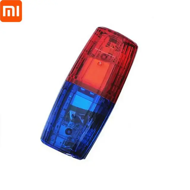 Xiaomi LED Red Blue Caution Emergency Light Flashing Shoulder Lamp USB Rechargeable Shoulder Warning Safety Torch Bike Tail Lamp