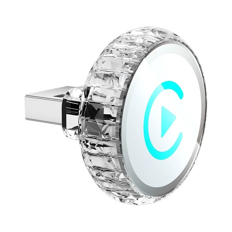AED6-무선 카플레이 어댑터, 미니 카플레이 및 안드로이드 오토 무선 어댑터 2-In-1, 미니 USB 디자인, 플러그 앤 플레이
