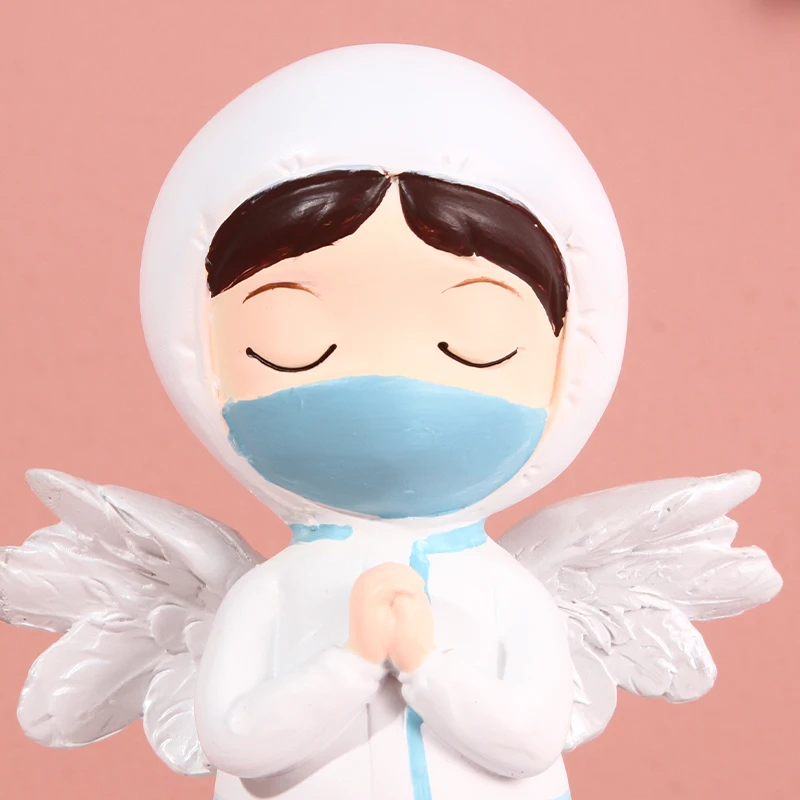 1PC, Angel in White, home living room coffee table, bedroom decoration, soft furnishings, gifts