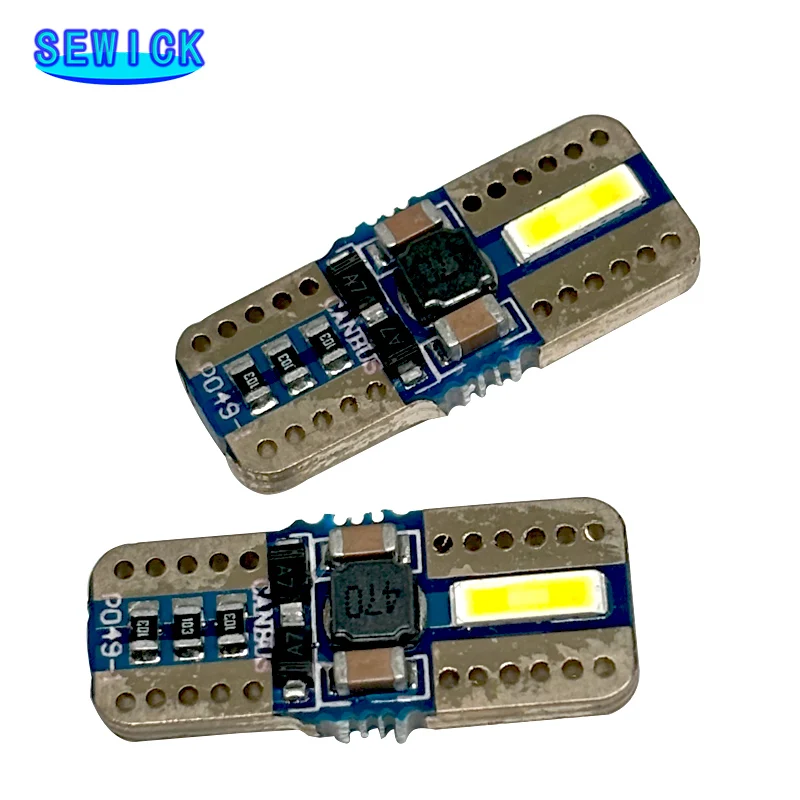 300x 신호 램프 T10 Led 슈퍼 밝은 7020SMD T10 W5W Led Canbus 168 194 자동차 인테리어 독서 빛 주차 램프 12V 화이트