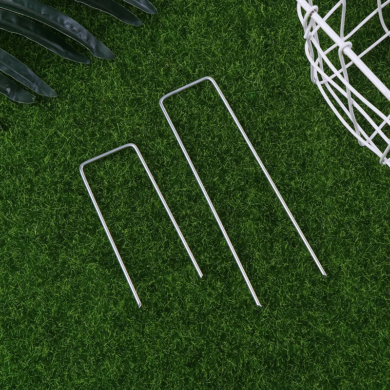 Garden Staples Plant Stakes 20pcs Landscape U-Shaped Garden Pins for Weed