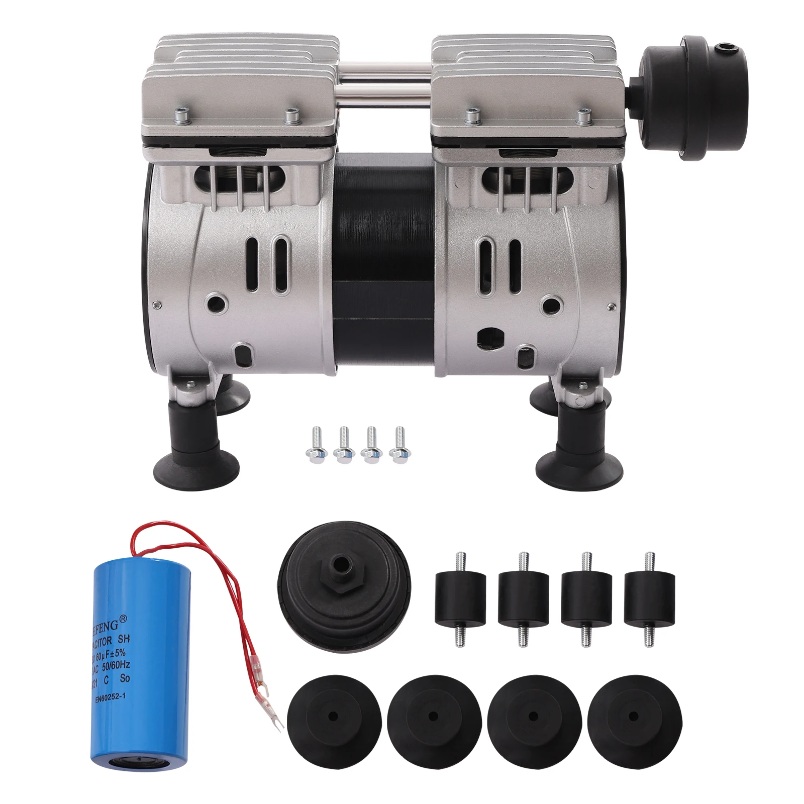 Oil-free Vacuum Pump 110V 550W 3.6CFM 1440RPM Mini Diaphragm Dental Medical Lab Vacuum Pump Air Compressor Head for air pump,air compressor