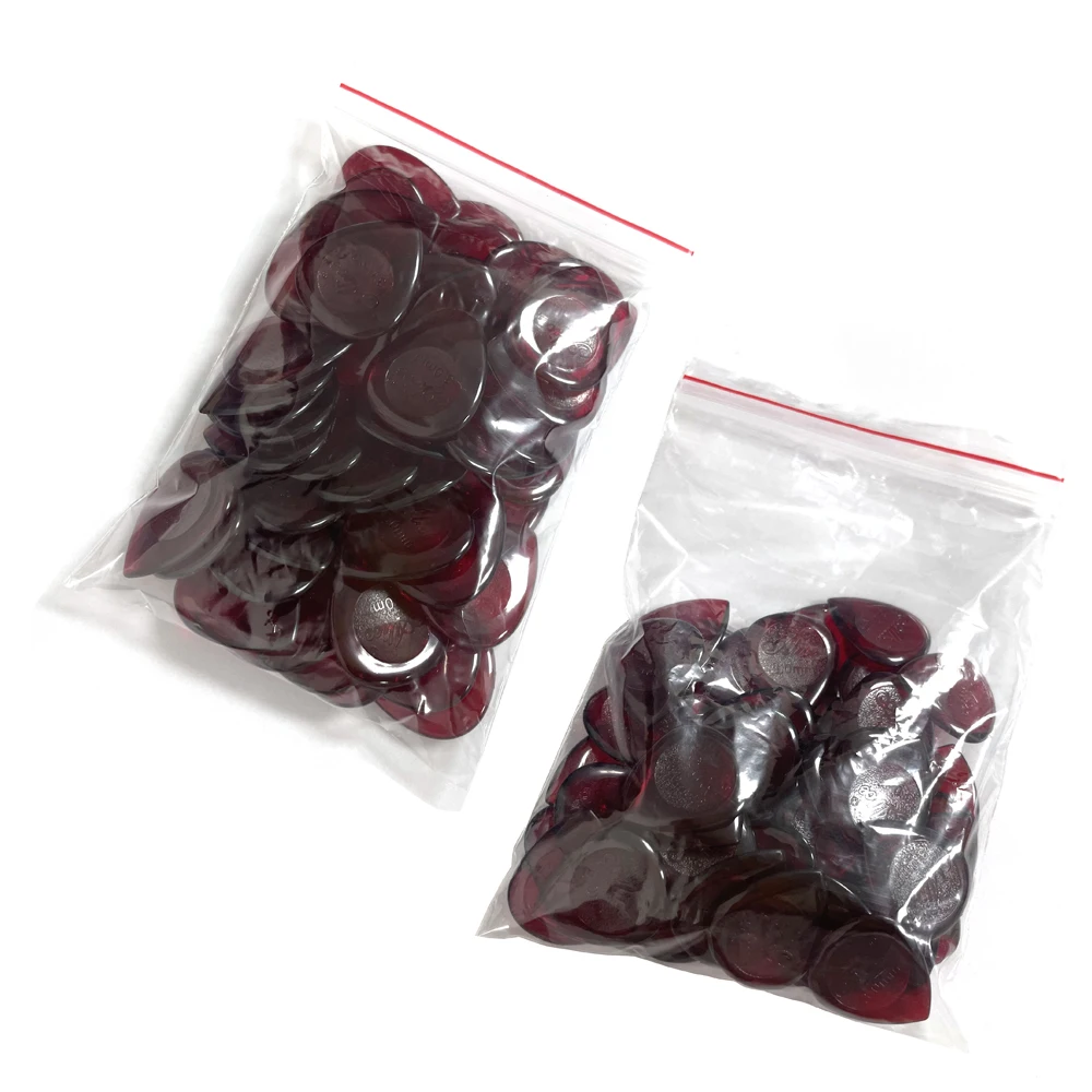 Red X-Heavy 3mm Teardrop Waterdrop Guitar Picks Plectrums Electric Guitar Jazz 50pcs