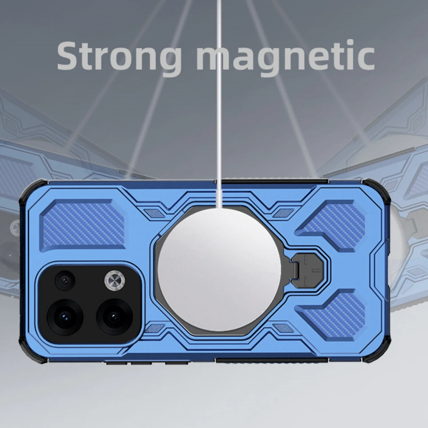 Anti-Drop Magnetic Mount Phone Case with Stand - Shell Cover