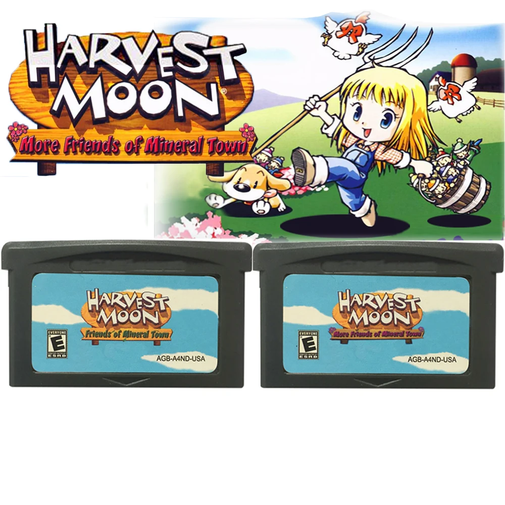 Harvest Moon 369 In Video Game Cartridge Card For NDS GBA SP GBM