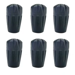 6-Piece Replacement Alpenstock Rubber Tips and Snow Baskets Set for Trekking and Nordic Walking Poles (Type 4)