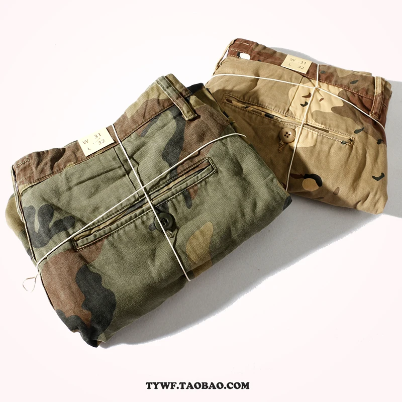 Sand Desert Jungle Camouflage Pattern Shorts for Men Summer Retro American Cotton Half Pants Youth Male Casual Straight Workwear