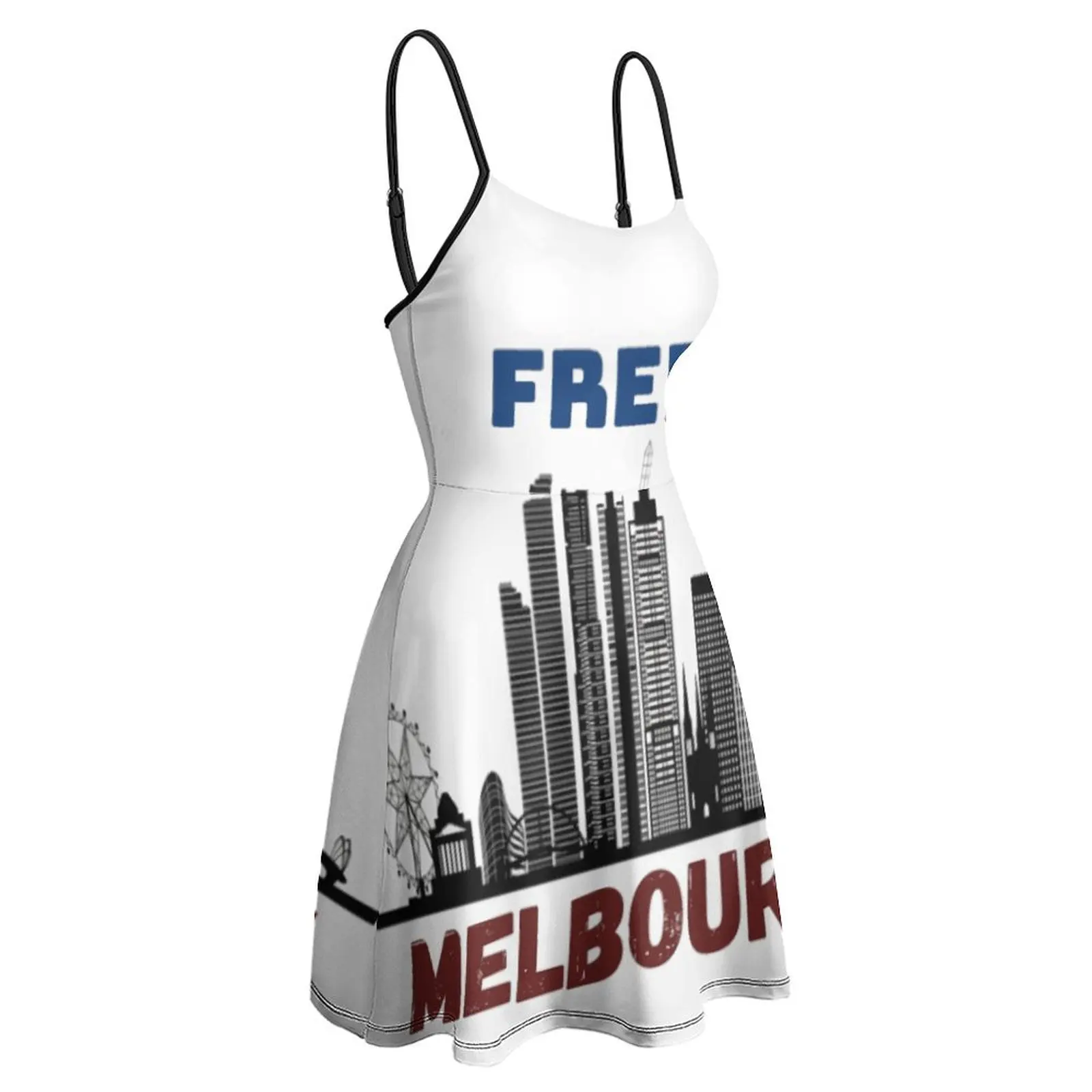 Darmowa Melbourne Najwyższej Jakości Egzotyczna Damska Suknia Damska Sukienka Sling Żart Wakacje Sukienki