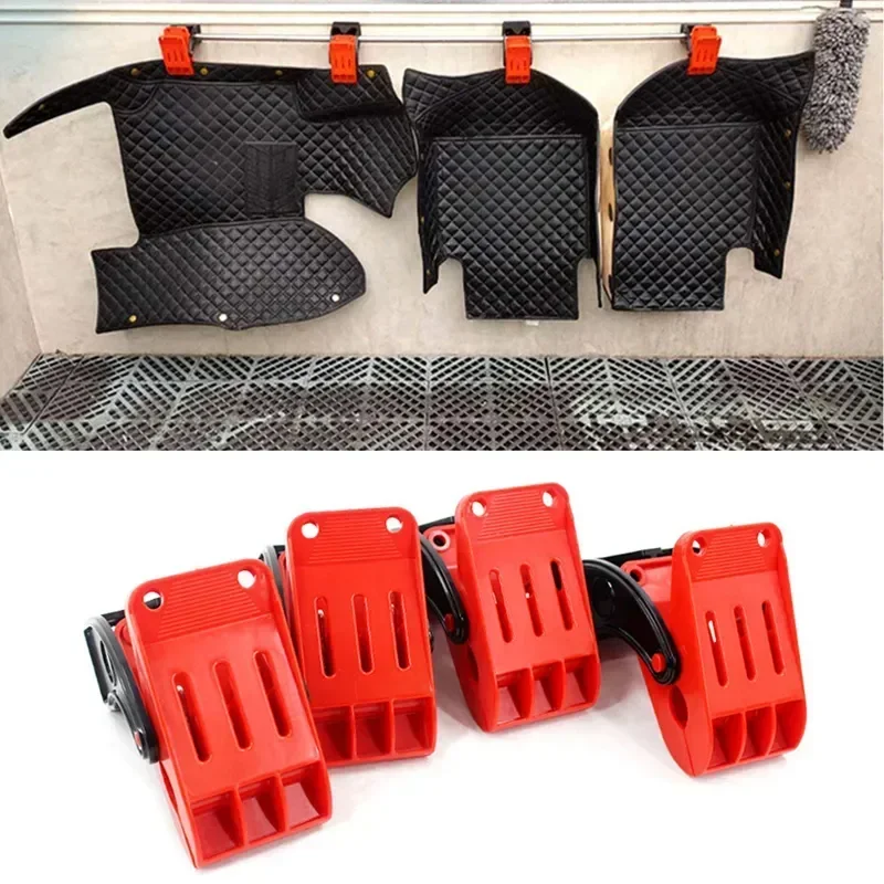 10 Clips Para Alfombrillas De Coche - Sujetadores Antideslizantes Beige