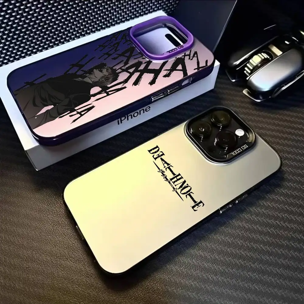 Aurora Multicolor Matte Metallic Phone Case with Light D-Death N-Note Design