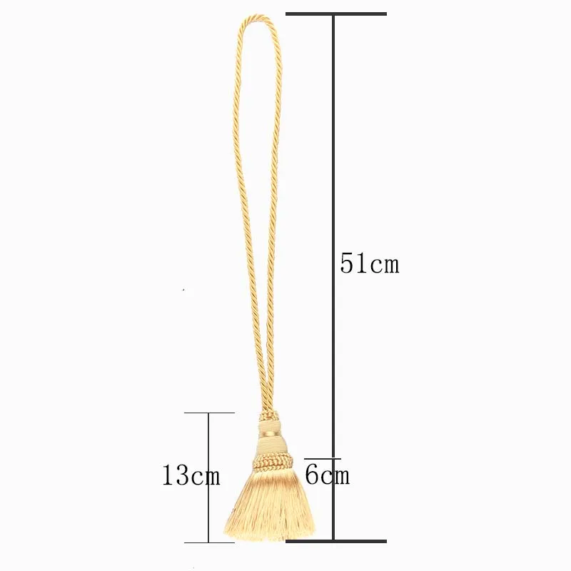 Description Picture 2 of item1PC Curtain Tassel Tieback Curtain Holder Accessory Bandage Rope Decorative Home Decor Hanging Rope Curtain Accessories