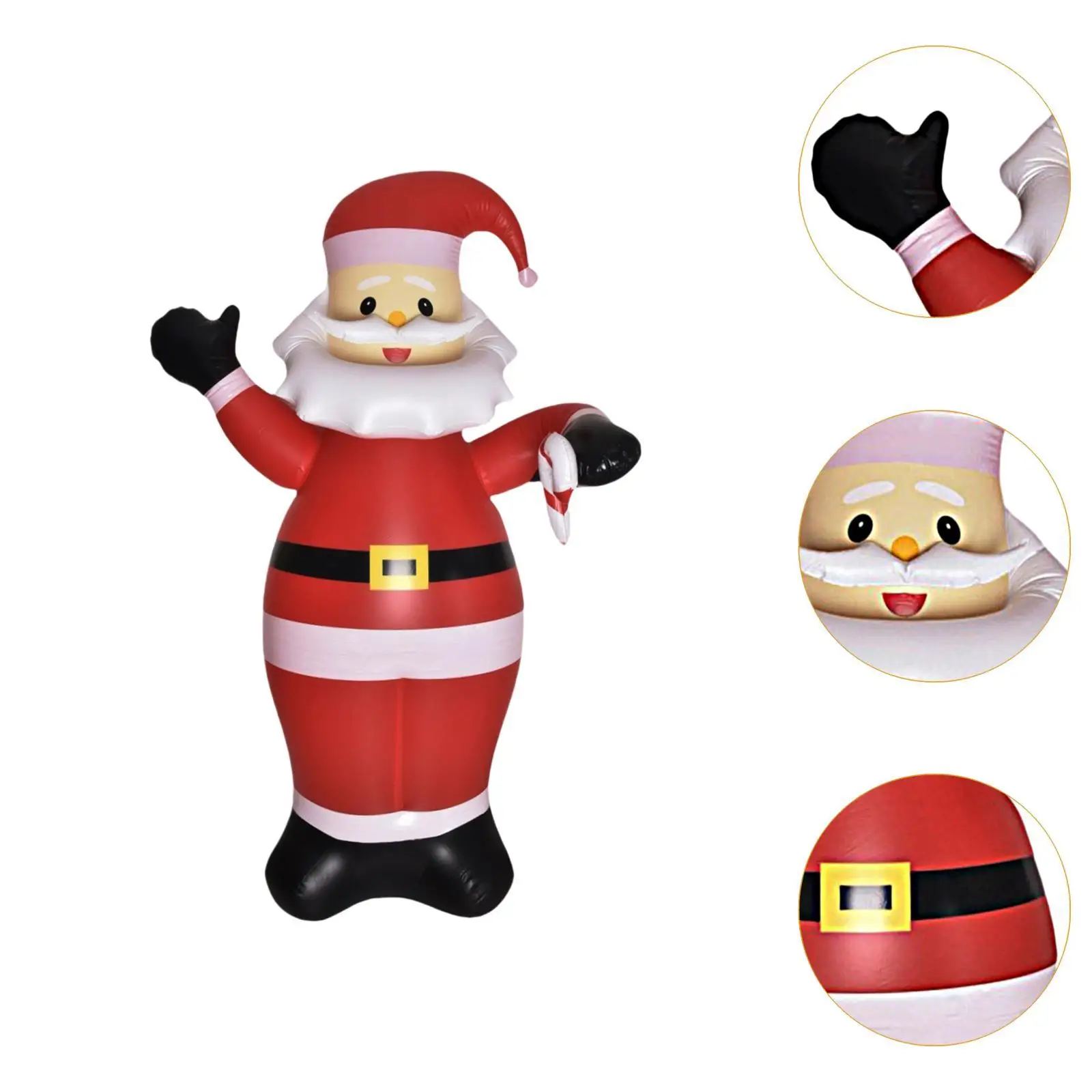 2M Xmas Props Christmas Inflatables Santa Xmas Decoration Outdoor Christmas Decoration for Lawn Home Balcony New Year Outside