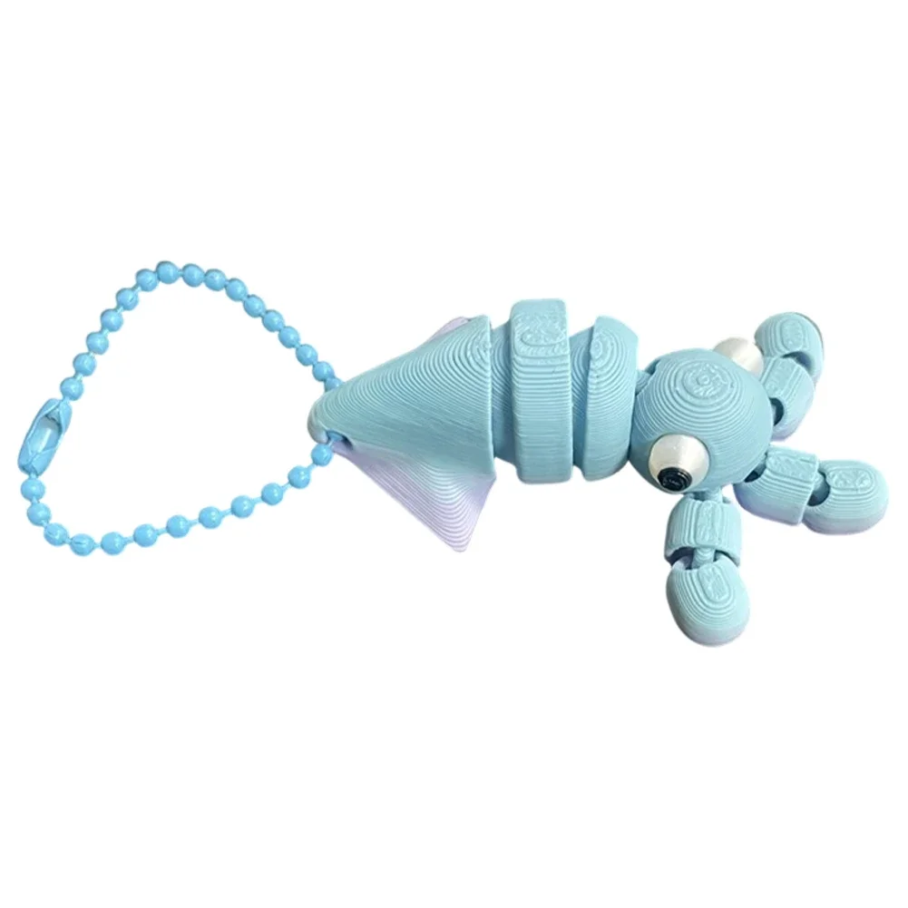 Pendentif poulpe calmar mignon, porte-clés imprimé en 3D, breloque pour sac à dos, jouet de bureau, breloque personnalisée Kawaii, cadeau pour étudiants et adolescents