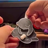 Creative Pull Play Egg Cat Keychain Pendant Cute and Funny Rotatable Acrylic Hanging Ornaments Bag Pendant for Gifts 2025 HOT 3
