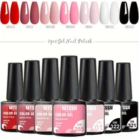 7pcs/set Gel Nail Polish Kit Nail Art Gel Soak Off UV Colorful Spring Summer Shades ManicureGel Varnish For Women Gift Set 1