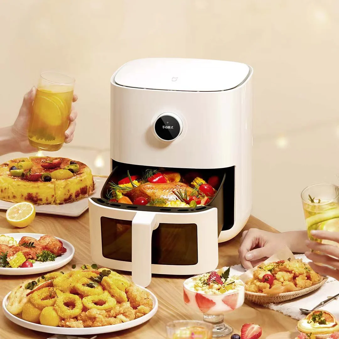 XIAOMI MIJIA Smart Air Fryer 4L Without Oil 360° Hot Air Baking Deep Fryer  Kitchen Multifunctional Low Oil And Light Fat Fryer