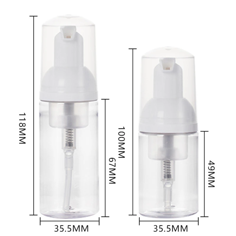 30/50/60ml Foaming Soap Bottle Empty Facial Cleanser Pump Bottles Refillable Lotion Shampoo Dispenser for Travel Bathroom Supply soap dispenser refillable bottle shampoo dispenser soap dispenser bottle foaming soap dispenser foam pump bottle