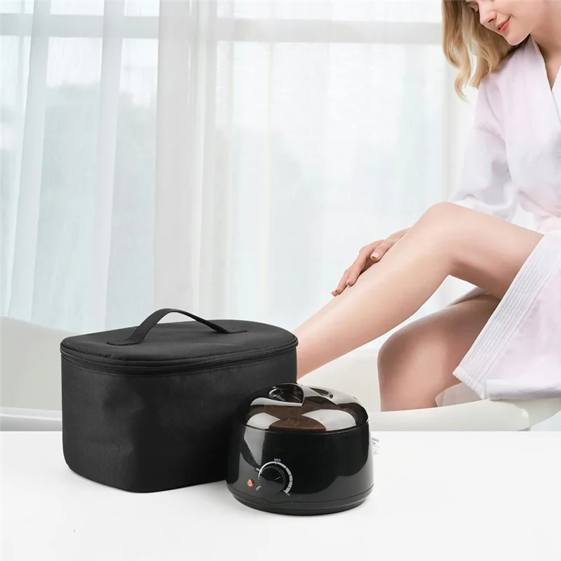 Borsa portaoggetti ABKJ per kit depilazione Tress Wellness Digital All-In-One, borsa da viaggio per scaldacera e contenitore per fusione cera - immagine 6