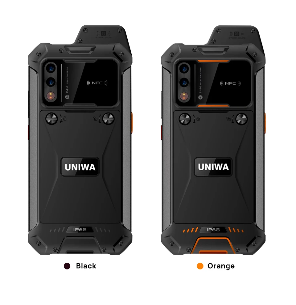 UNIWA W888 IP68 Waterproof Smartphone Walkie Talkie PTT 4G Mobile Phone 5000mAh 4GB 64GB Andriod 11 6.3 inch NFC Cellphone best android cell phone for the money