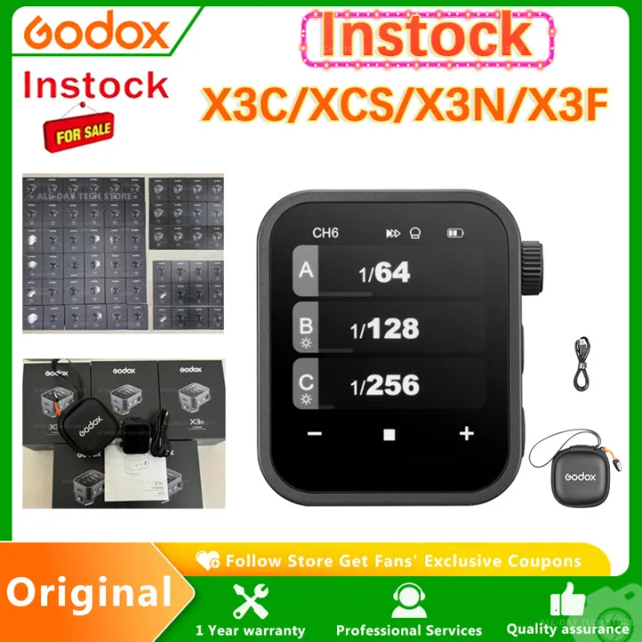 Trigger Godox X3-F Per Flash | Schermo OLED | Ricaricabile USB-C | Compatibile Con Fuji | E-TTL II Senza Fili - Foto 3