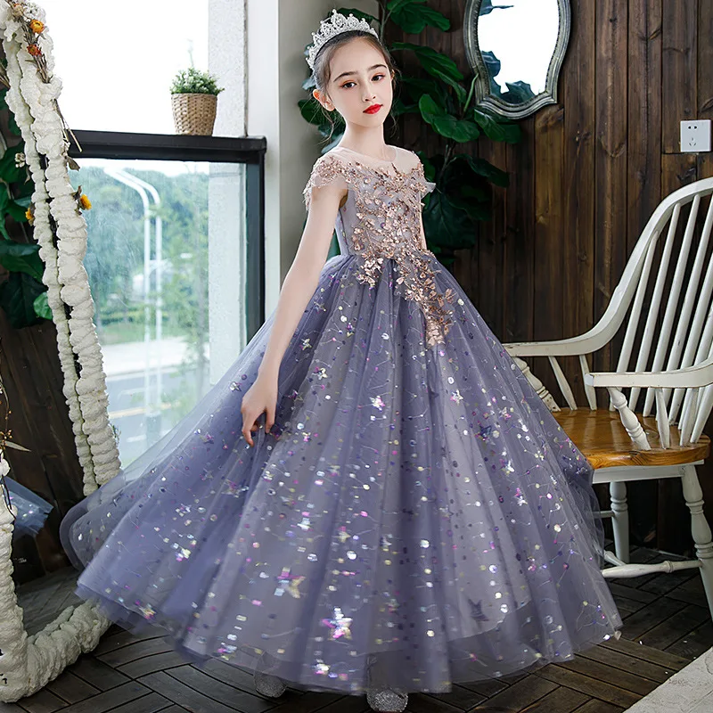 Ordelijk Snel Moskee Luxury Elegant Sequined Ball Gown Slim Sexy Children Wedding Birthday Dress  Modis Kids Clothes Dress 2-14y Galajurk Meisjes - Girls Party Dresses -  AliExpress