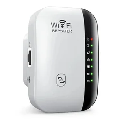 300Mbps Wireless WiFi Range Extender and Signal Amplifier - UK plug (WHITE)