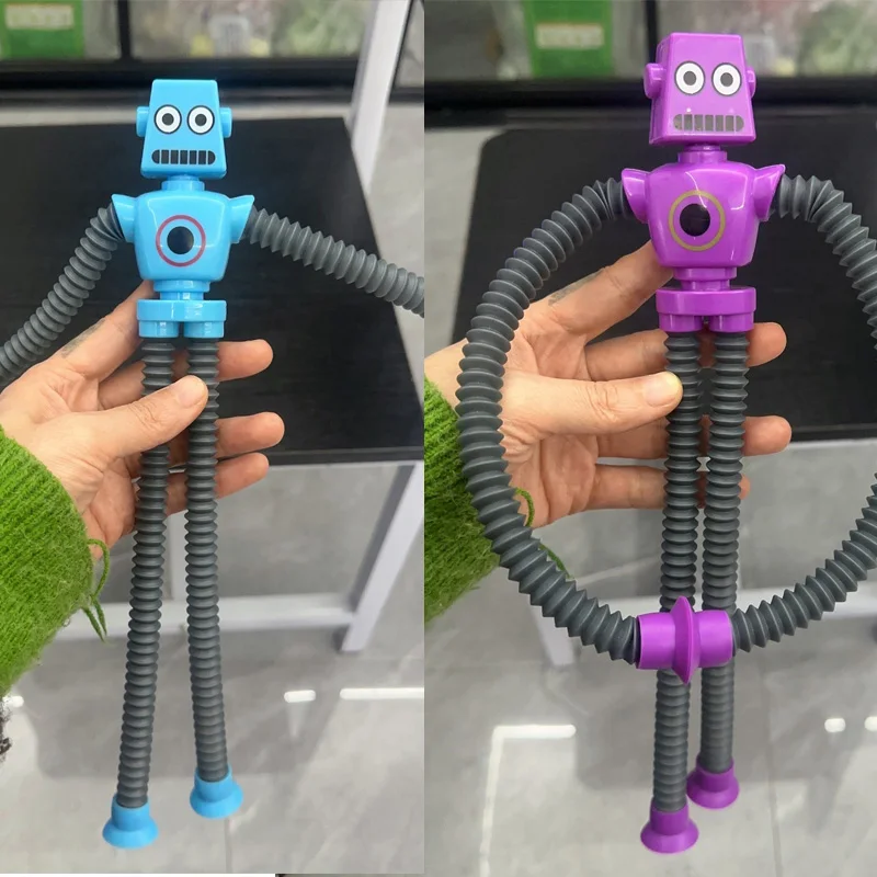 Ventouse télescopique en forme de robot, jouet à presser anti-stress, tube  commandé, girafe dos, décompression, 2 pièces par lot - AliExpress