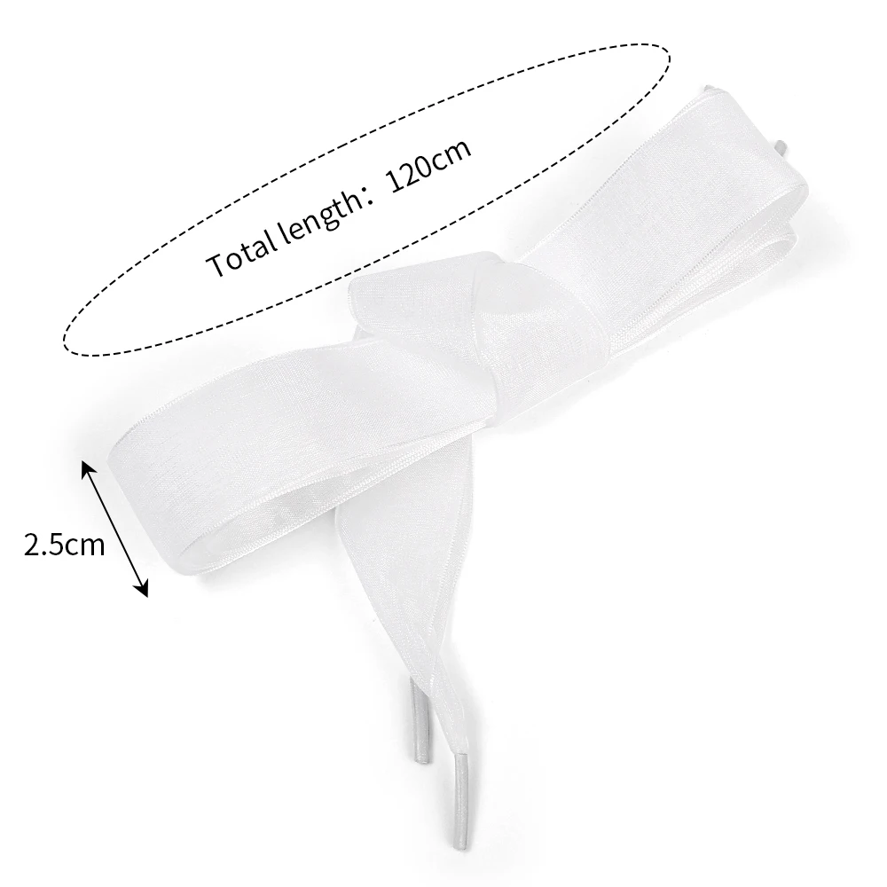 Shoelaces 1Pair 120cm Length 2.5cm Widened shoe laces shoelaces without ties shoe accessories