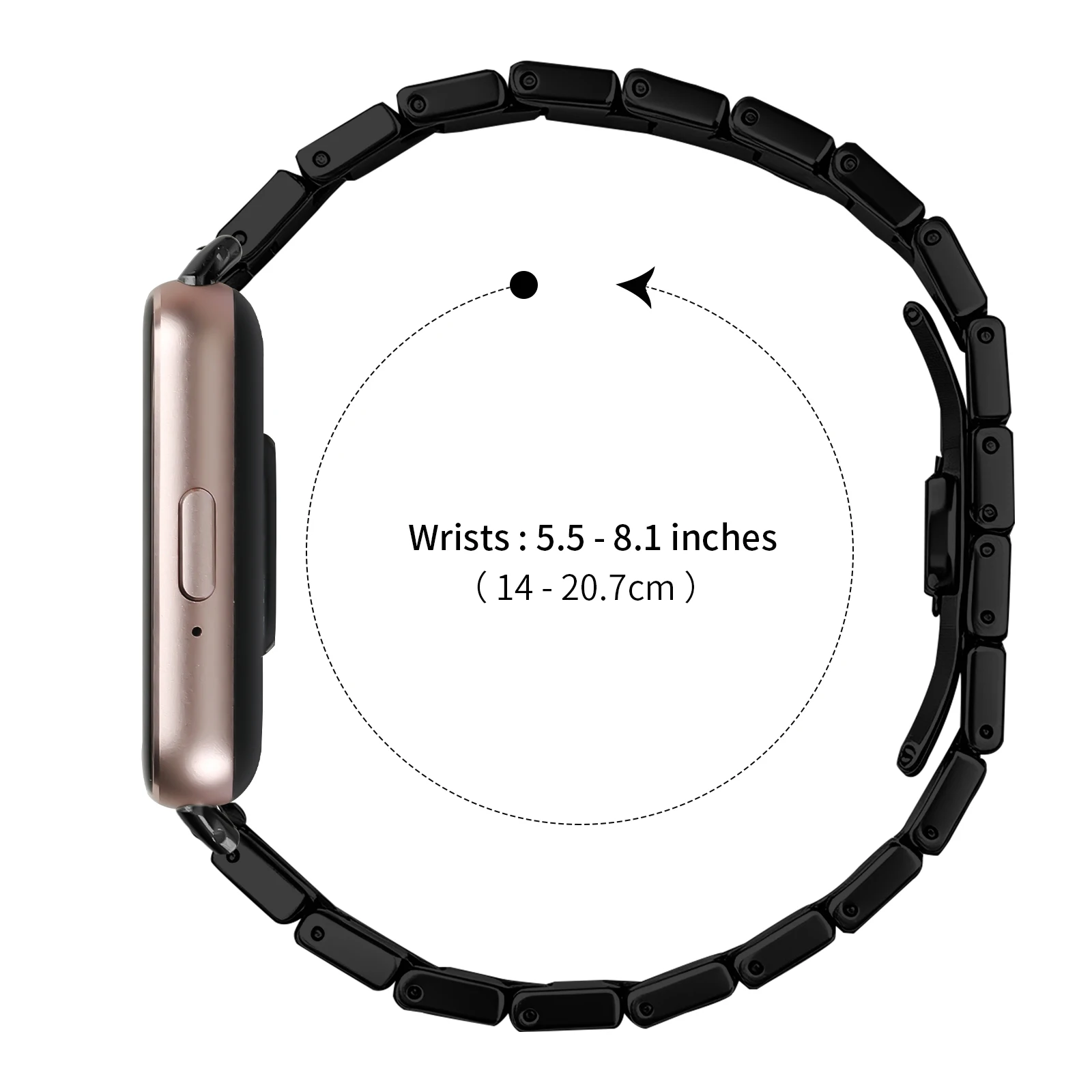 Luxury Stainless Steel Metal Strap
