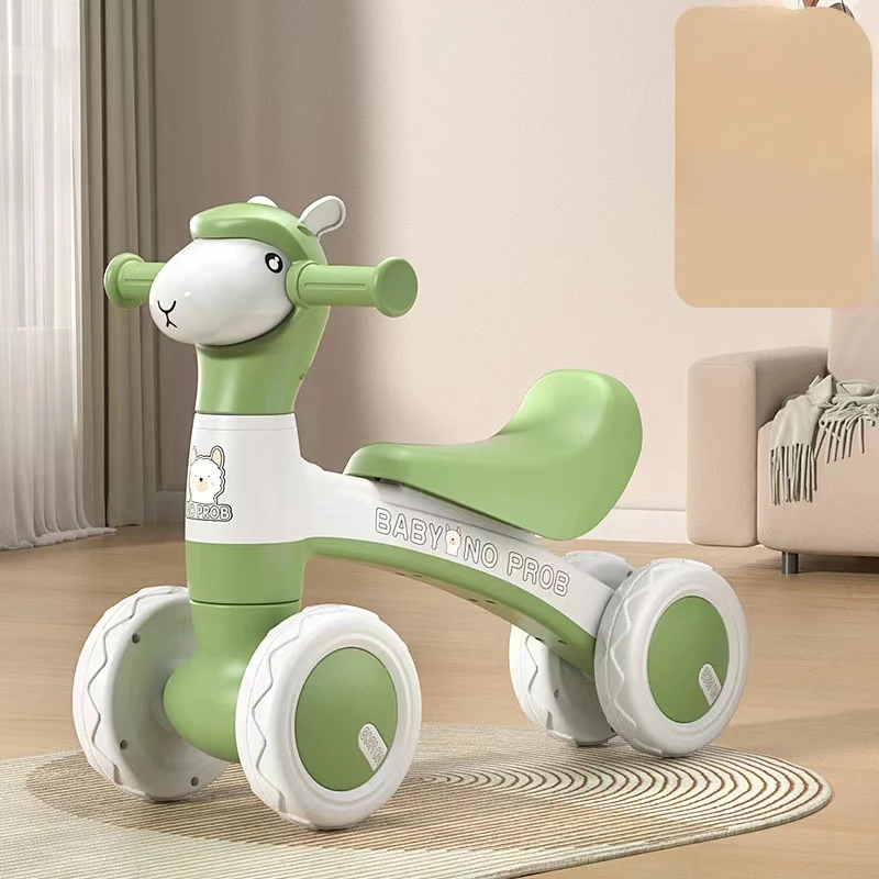 Bambino Balance Bike Bambino Scooter Passeggino A Quattro Ruote Senza Pedale