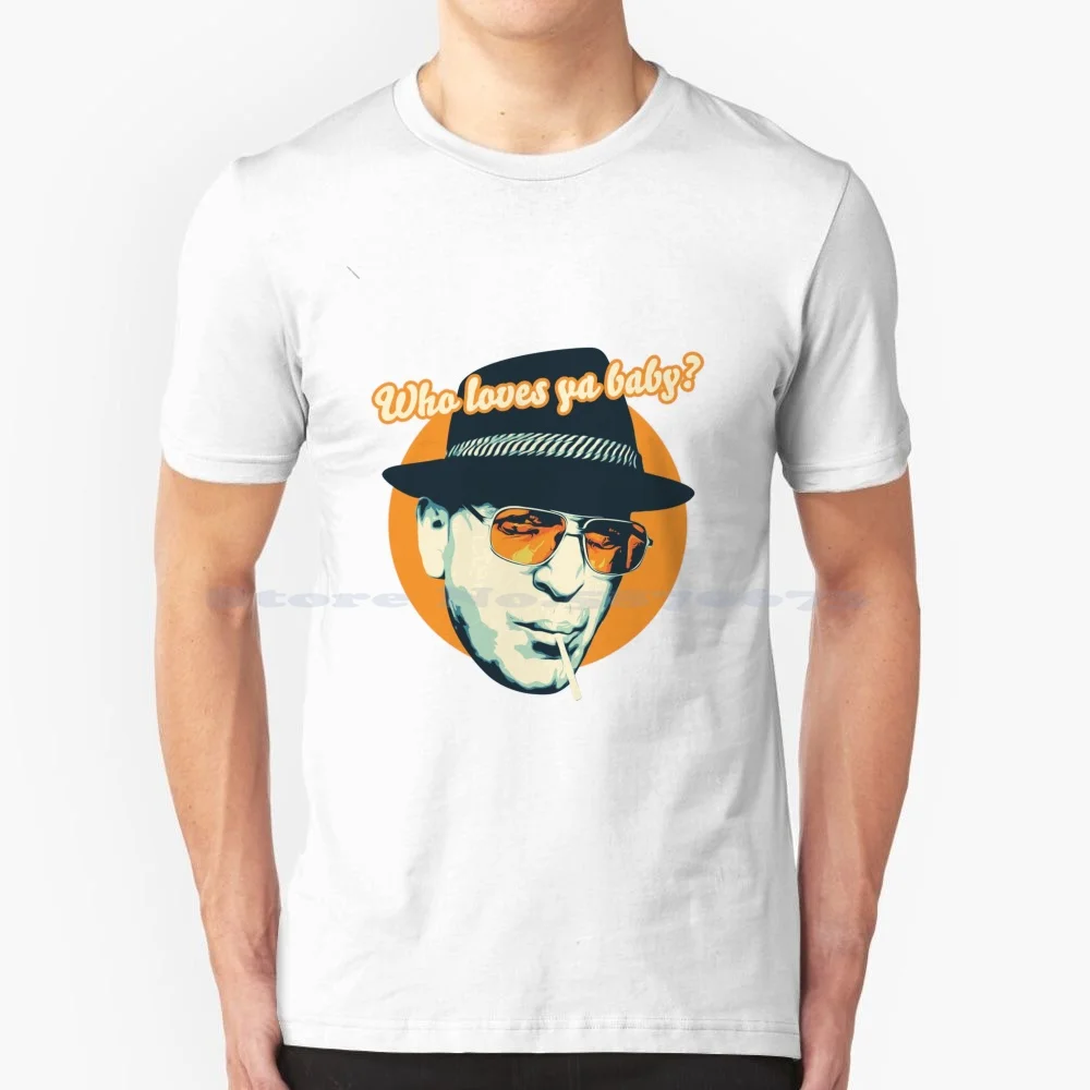 Kojak Chi Ti Ama Baby? Maglietta Show Tv Anni '70 Maglietta 100% Cotone Kojak Kojack Che Ama Ya Baby Lollipop 70S Tv Show Retro Cop
