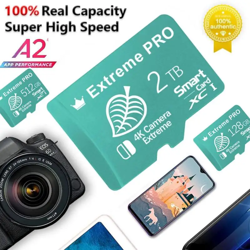 Originale 1Tb Micro Tf Sd Card Flash Class 10 Sd Card 2Tb Sd Memory Card 128Gb Cartao De Memoria 512Gb Per Fotocamere/Mp3/Mp4