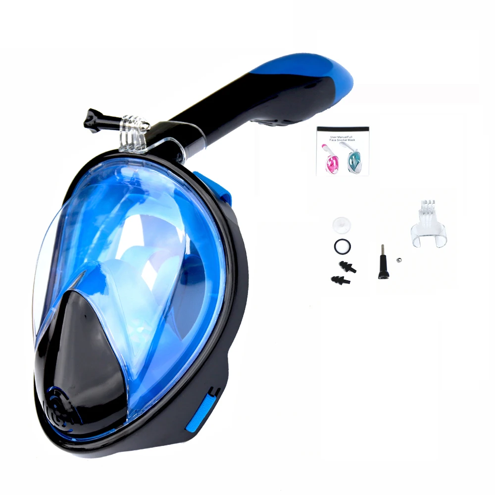 

2022 летняя Подводная маска для подводного плавания набор маски для плавания широкого видения безопасная Водонепроницаемая маска для подводного плавания противотуманная маска для дайвинга на все лицо