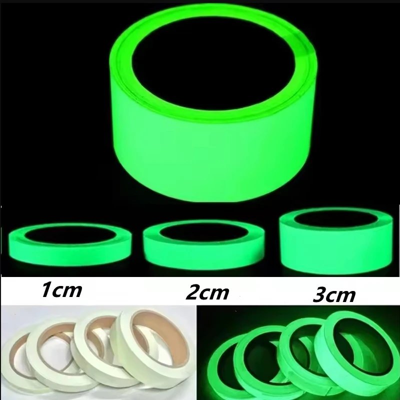 Green Luminous Tape Fluorescent Reflective Self-adhesive Stickers Warning Safety DIY Home Decoration Festival Party Warning Tape luminous wall stickers fluorescent tape luminous tape fluorescent stickers