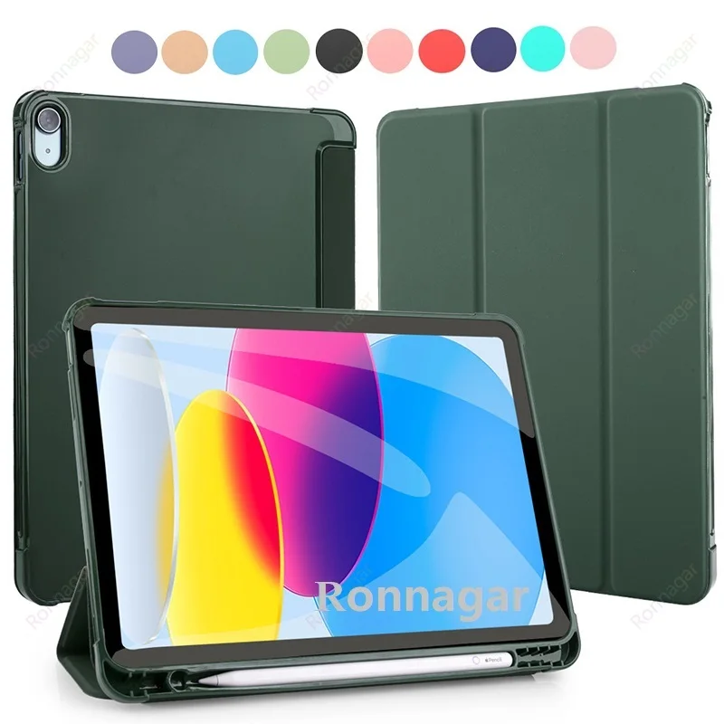 Con Astuccio Portamatite Per Ipad Air 5/4 2022/2020 5A/4A Generazione 10.9 ''Slim Soft Cover Ipad 10Th Gen Ipad Pro 11 2022-2018