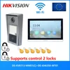 HIKVISION Video intercom KIT,control 2 locks,include DS-KV8113-WME1(C) & DS-KH6350-WTE1, support RFID card,Cloud App,Support PoE 1