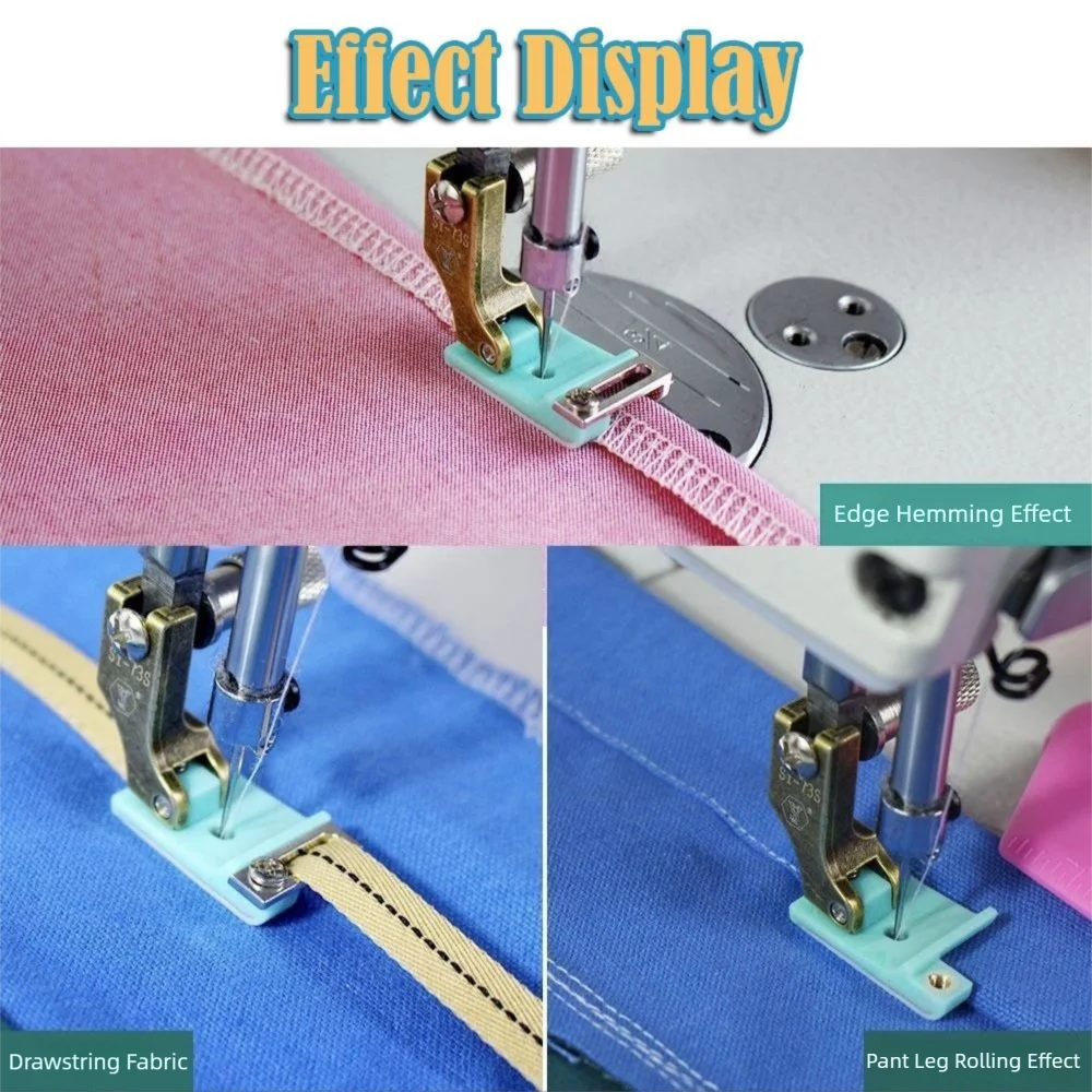 Multi Function Hemming Folding Presser Foot Sewing Machine Accessory