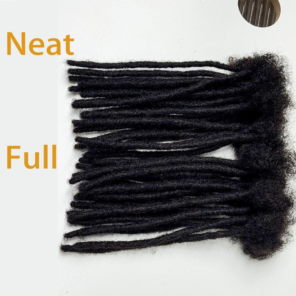 Human Hair Dreadlocks Extensions Brazilian Real Human Hair 8inches locks Extensions Handmade Dreadlocks for Women/Men