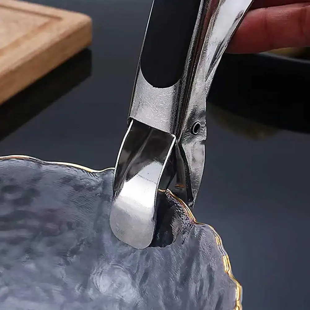 

Hot Bowl Holder Useful Polished Surface Stainless Steel Dish Plate Gripper Clip Hot Bowl Holder Kitchen Accessories