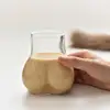 Butt Shaped Mug 450ml Transparent Borosilicate Glass Coffee Mug Portable Glass Cup for Water Milk Coffee Cocoa Funny Drinking 3