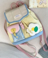 Personalized Mini Backpack 2023 New Travel Bag Cute Contrast Color Small Schoolbag Small Backpack Female Commuter 2