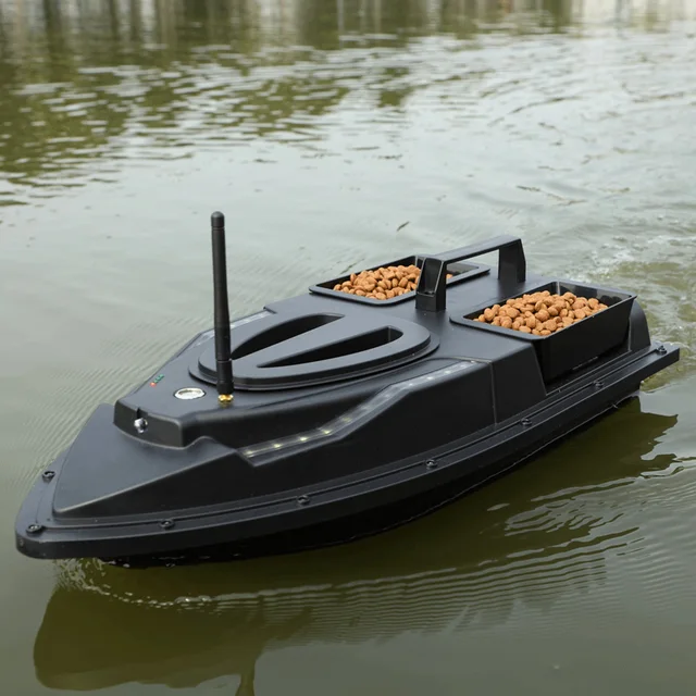V700 Intelligent RC Bait Boat 500m One Key Return Remote Control Fish Finder Device with Turn Signal Black 1