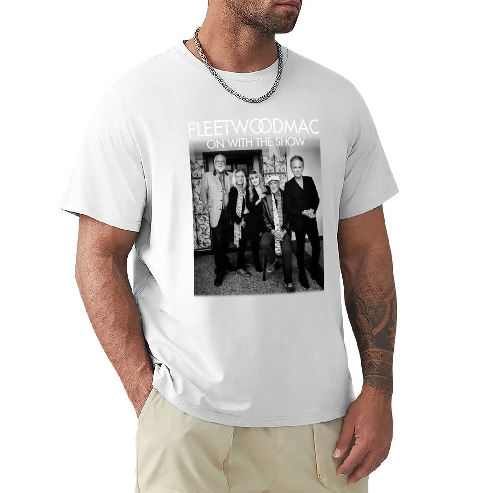 

2015 Fléétwóod Mác On With The Show Tour T-Shirt cute clothes Blouse t shirt for men