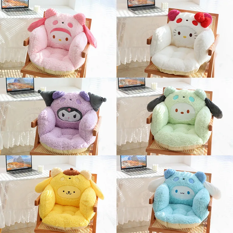 

Oversized Sanrio Kawaii Hello Kitty Stuff Warm Full Encirclement Cushion Cinnamoroll Mymelody Kuromi Plush Doll Anime Toy Gift