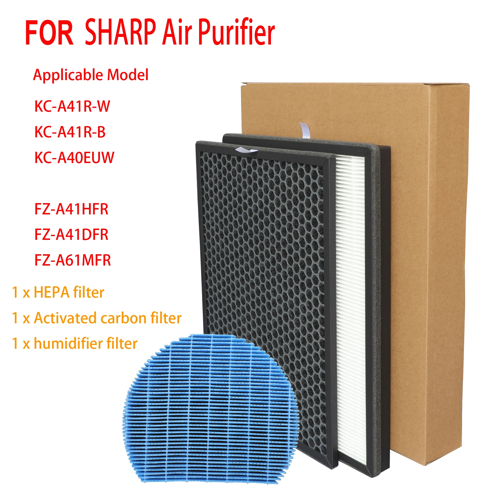 FOR-Sharp-KC-A41R-W-KC-A41R-B-Air-Purifier-HEPA-Sharp-FZ-A41HFR-FZ ...