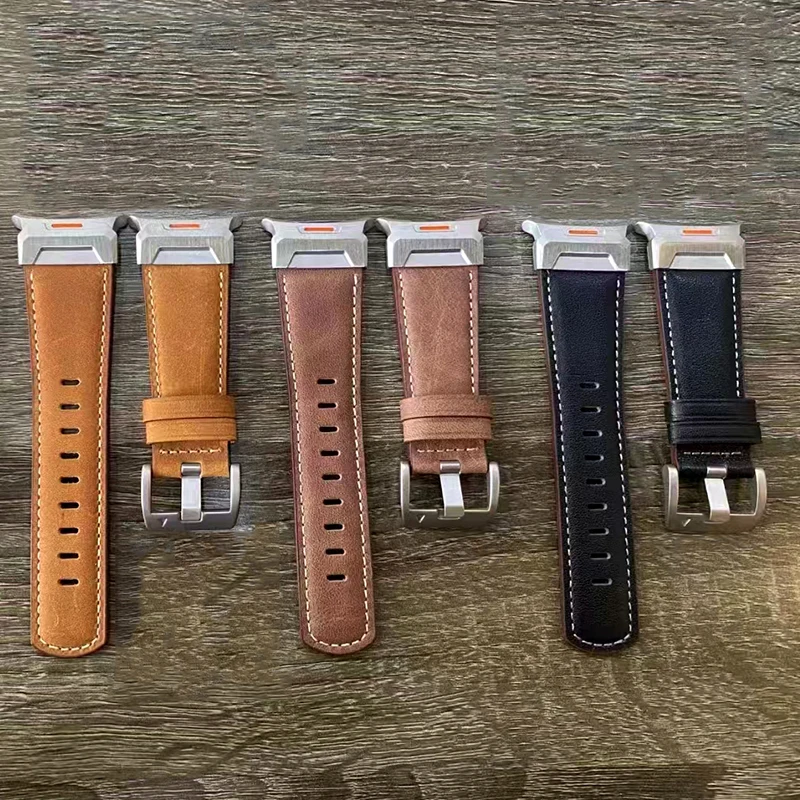 Premium Leather Watch Strap - Elegant Smartwatch Bracelet Accessory