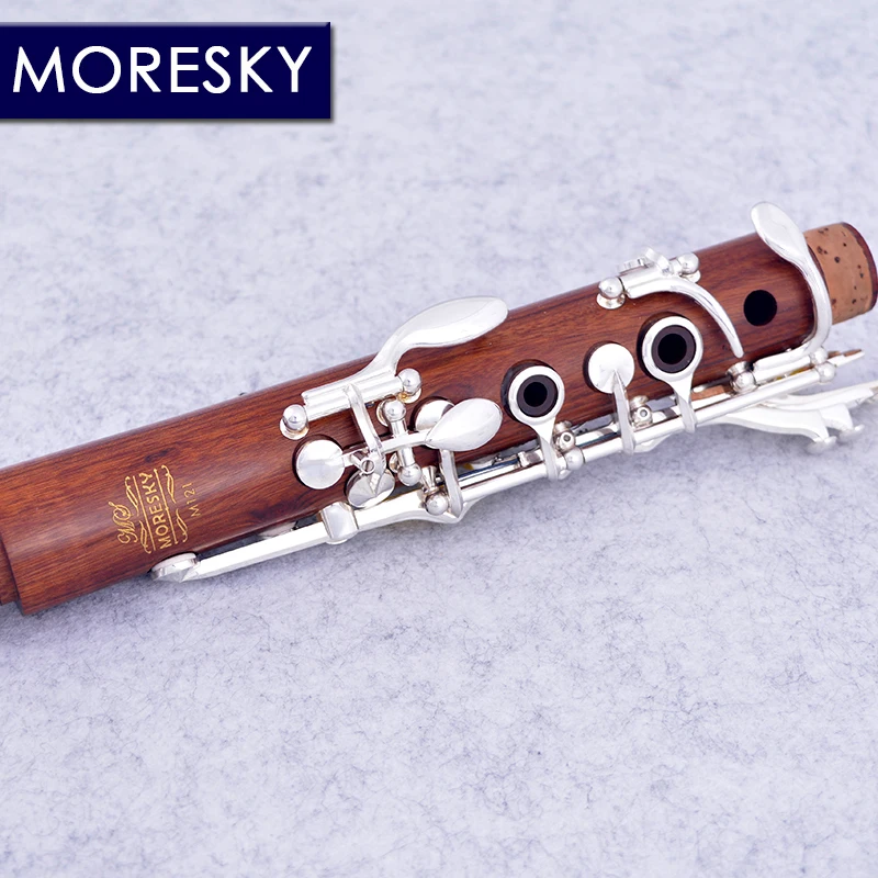 Red Wood Professional Clarinet 18 Keys Bb Rosewood Mopane Silvering Keys clarinet woodwind instrument clarinet and saxophone accessories