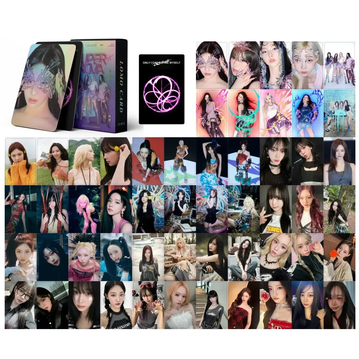 Lomo Cards Idol New Album Armageddon Supernova Lomo Card Photocard NINGNING WINTER KARINA GISELLE HD Printed Postcard 55Pcs Fans Gifts