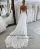 Eightale Boho Wedding Dresses V-Neck Lace Appliques A-Line Spaghetti Straps Customized Court Train Bridal Gown Vestido De Novia 3