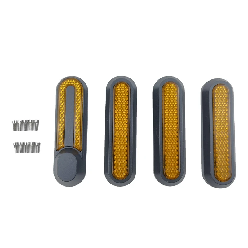 

8PCS Electric Scooter Motor Protection Cover Wheel Decoration Cover Reflective Strip For Xiaomi M365 1S PRO PRO2, A